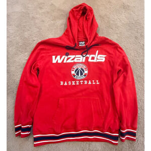Washington Wizards Hoodie Sweatshirt NBA Mens Embroidered Size Medium
